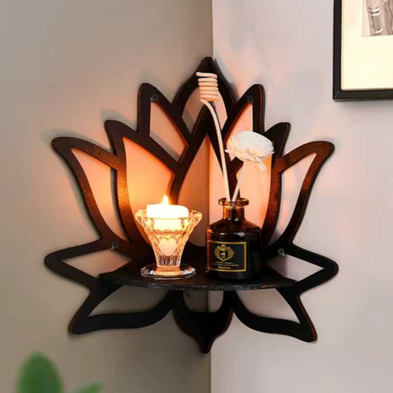Candle Making Fragrance Oils - Wooden Lotus Hollow Decorative Rack Aromatherapy