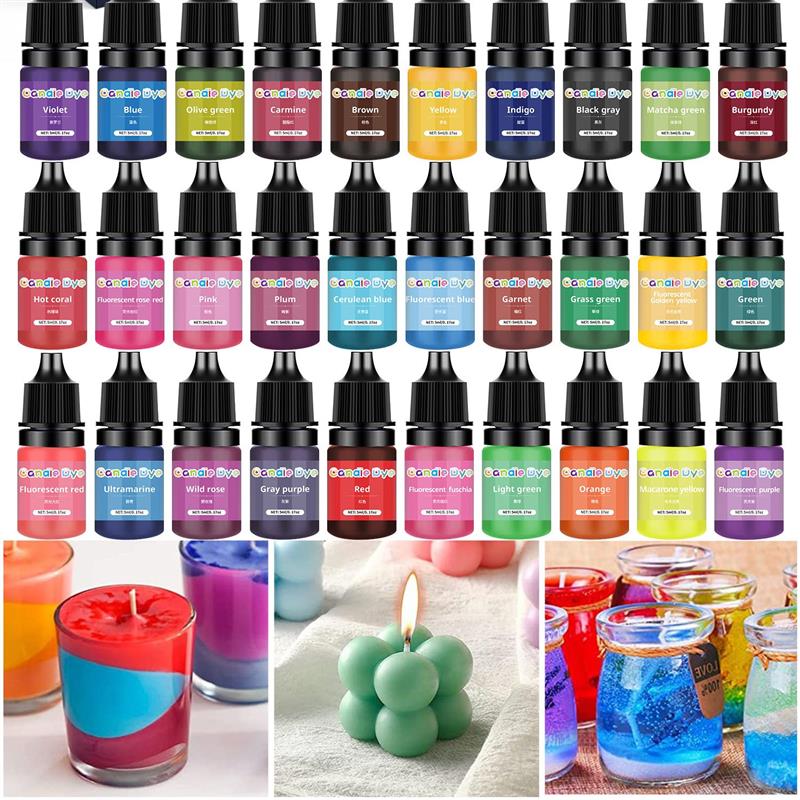 Candle Dye Chip - Candle Dyes Pigment Aromatherapy Liquid Colorant
