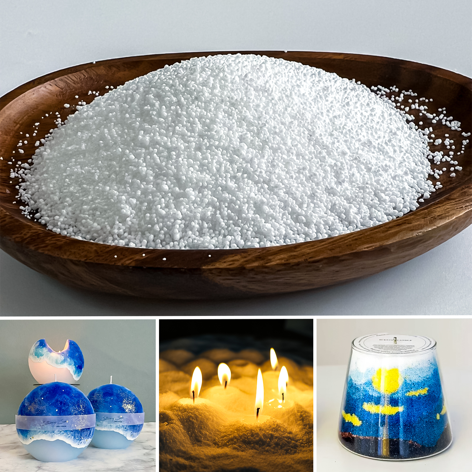 Candle Making Supplies Wholesale - 500g-1kg Sand Wax Ice Flower Wax