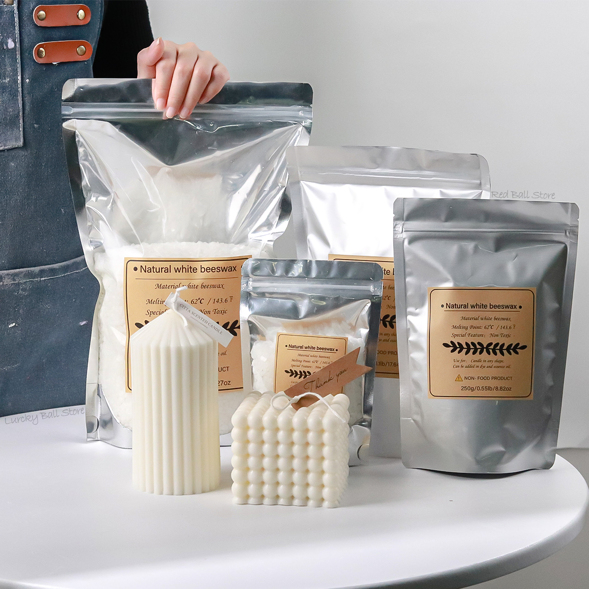 Candle Making Material Wholesale - 500g White Beeswax Granular Scented Candle
