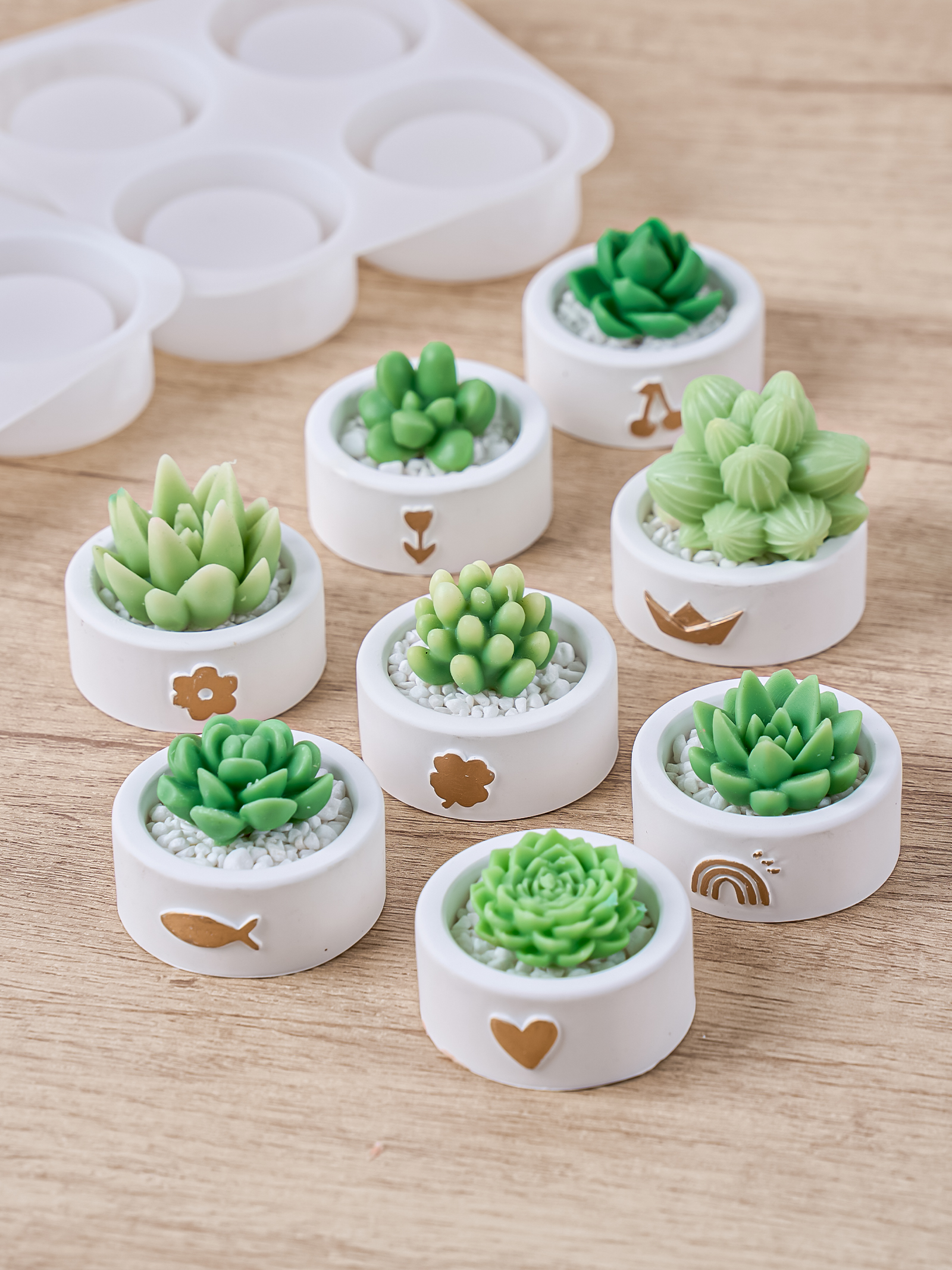 Candle Making Jug - Round Candle Cup Holder Silicone Mold
