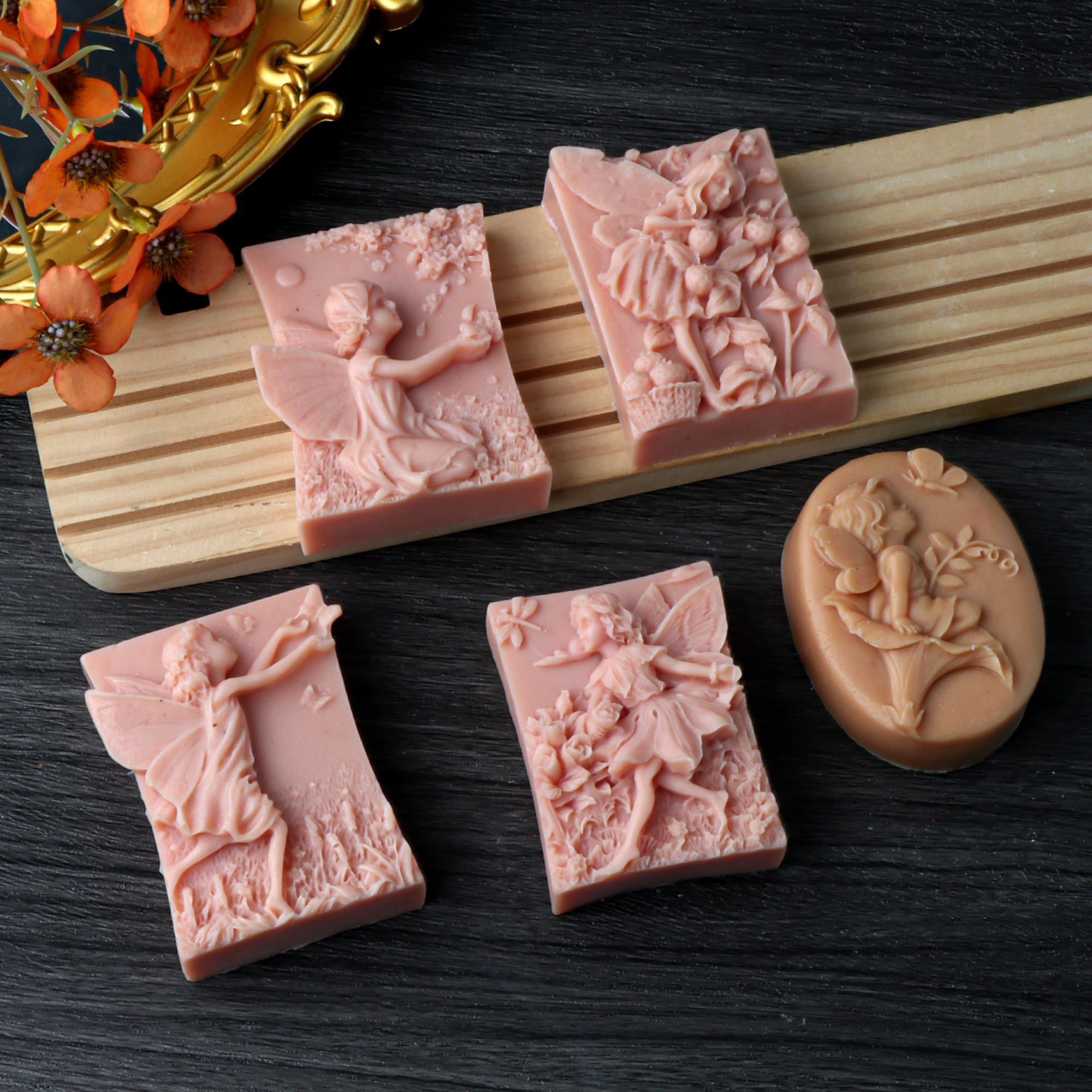 Candle Making Supplies Wholesale - Flower Fairy Silicone Soap Mold DIY