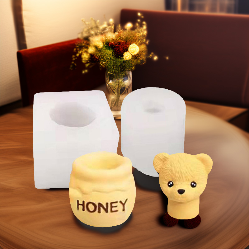 Candle Making Jug - 1 piece, Teddy Bear Aromatherapy Candle,