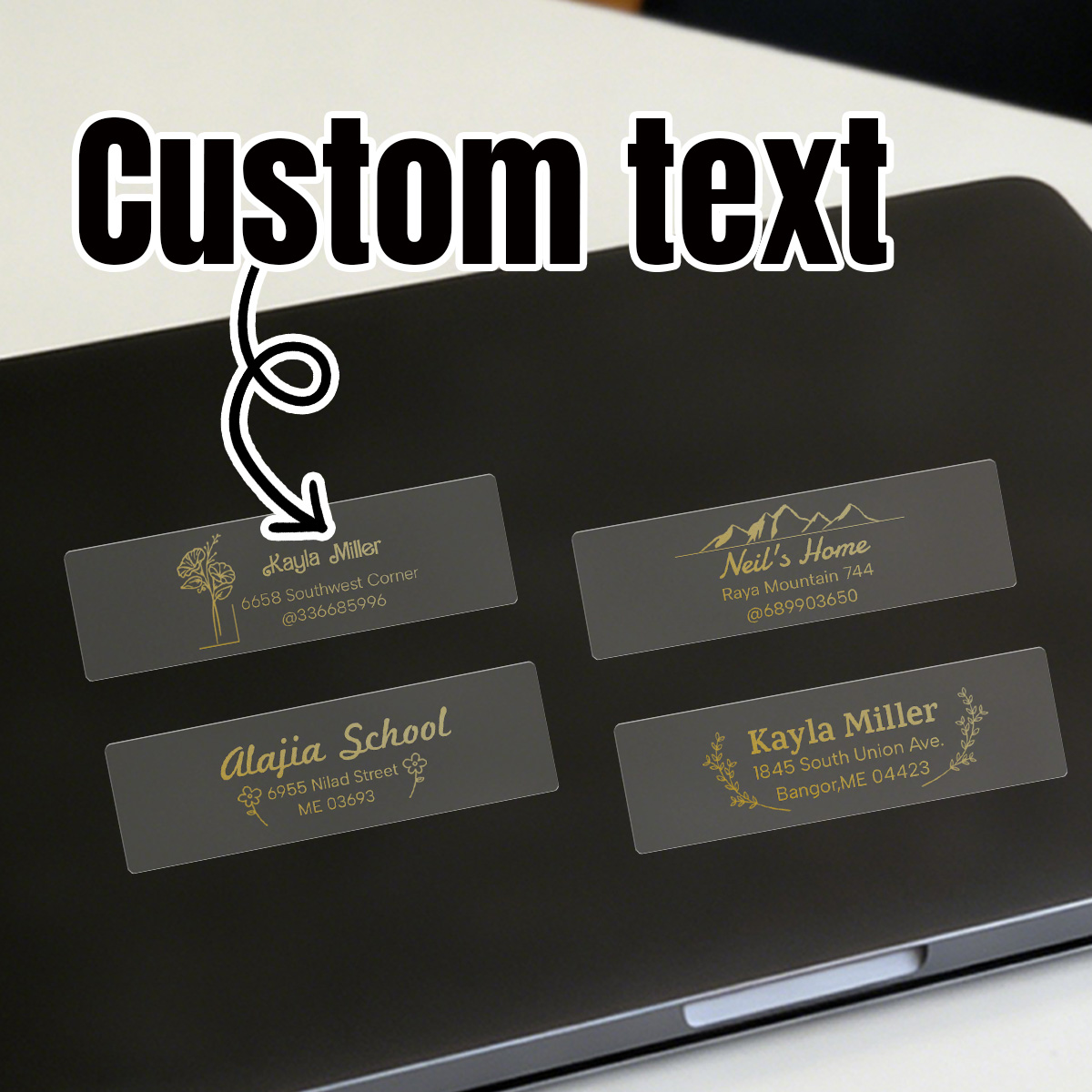 Candle Warning Label - 30-240Pcs custom stickers, personalized name tag