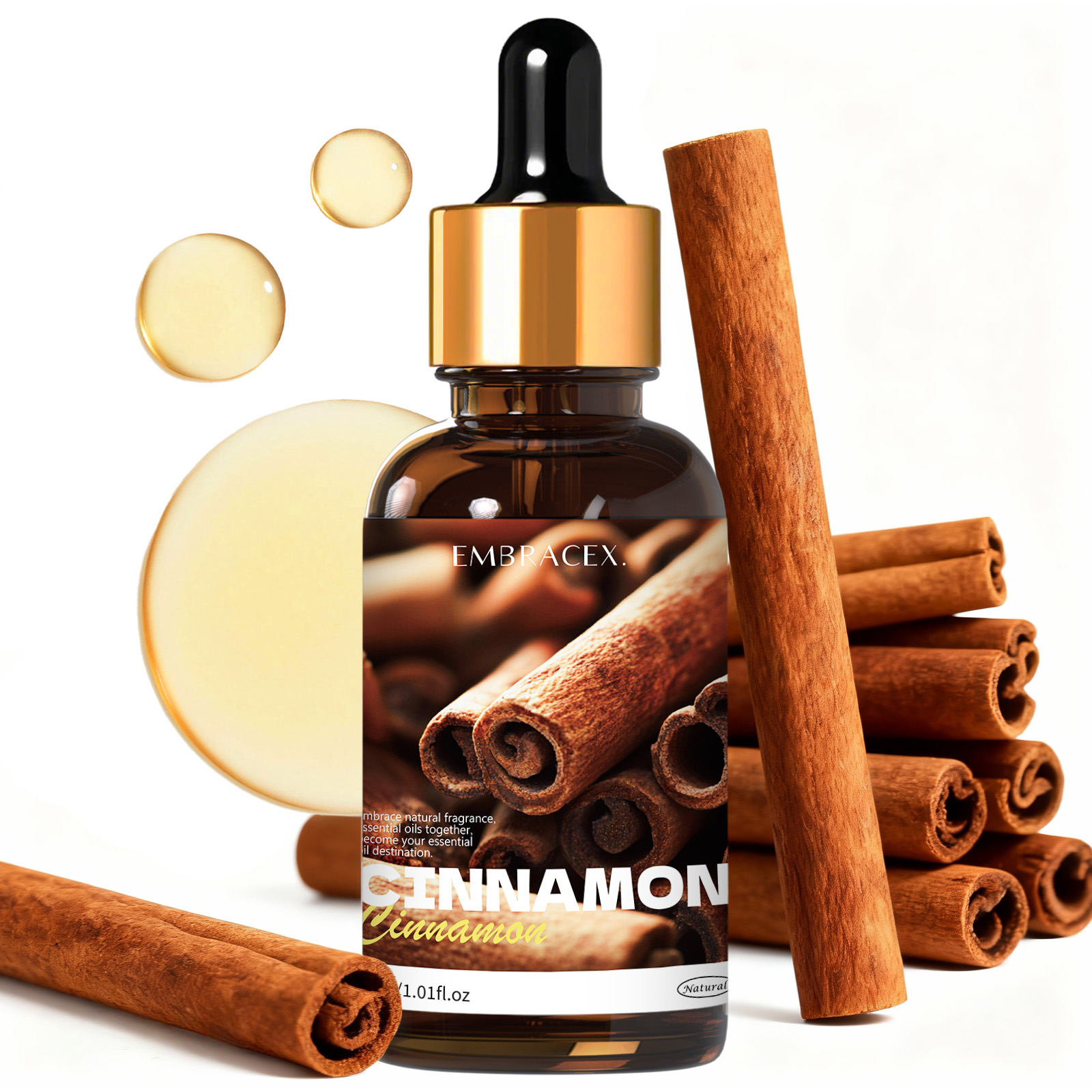 Candle Making Fragrance Oils - 30ml Cinnamon Plant Essential Oil Car