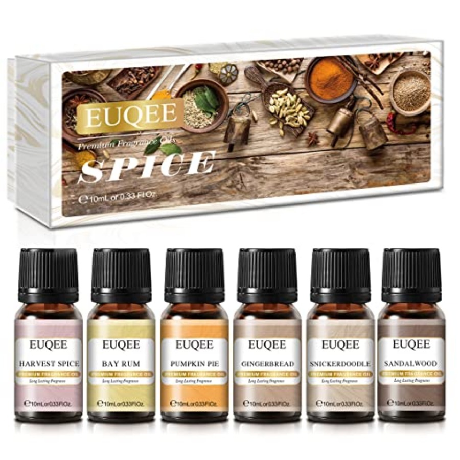 Candle Making Fragrance Oils - EUQEE 6PCS Spice Autumn Fragrance Oil