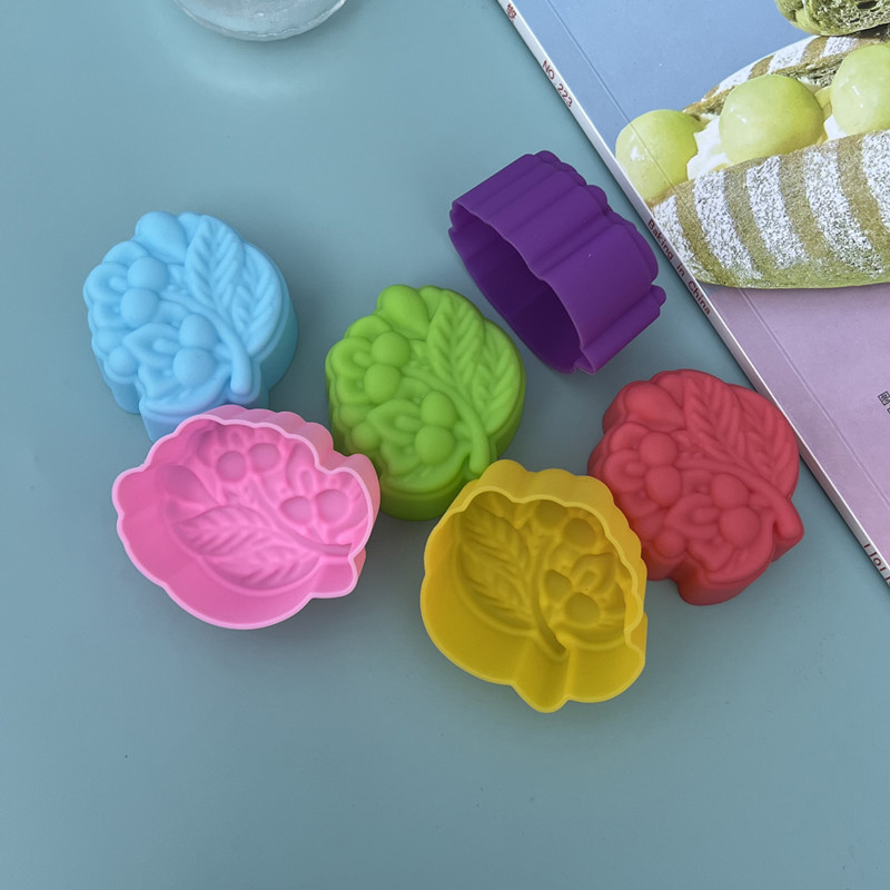 Candle Making Supplies Wholesale - 5Pcs 5cm Various Flower Designs Silicone