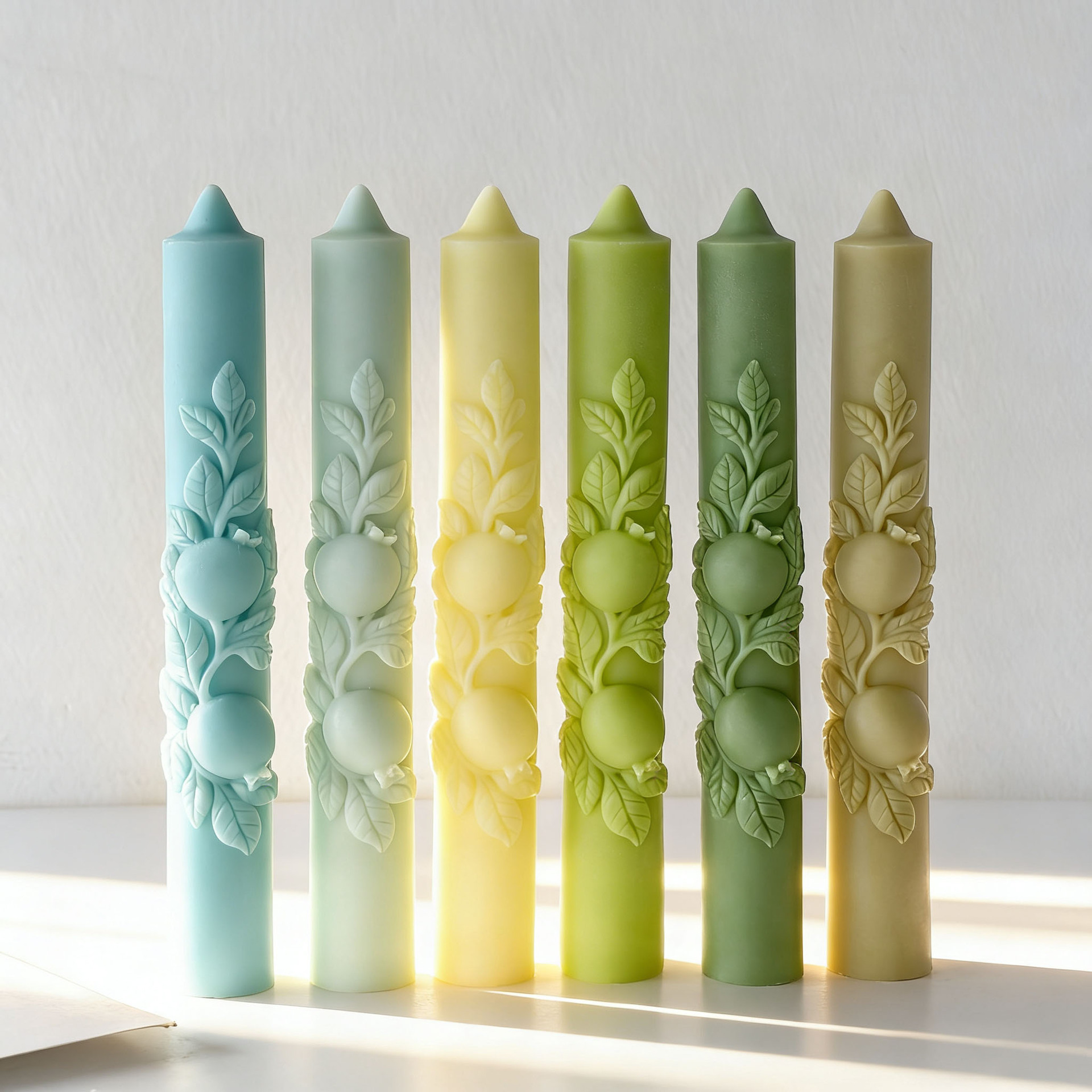 Soy Wax Pillar Blend - DIY Pomegranate Relief Long Rod Silicone