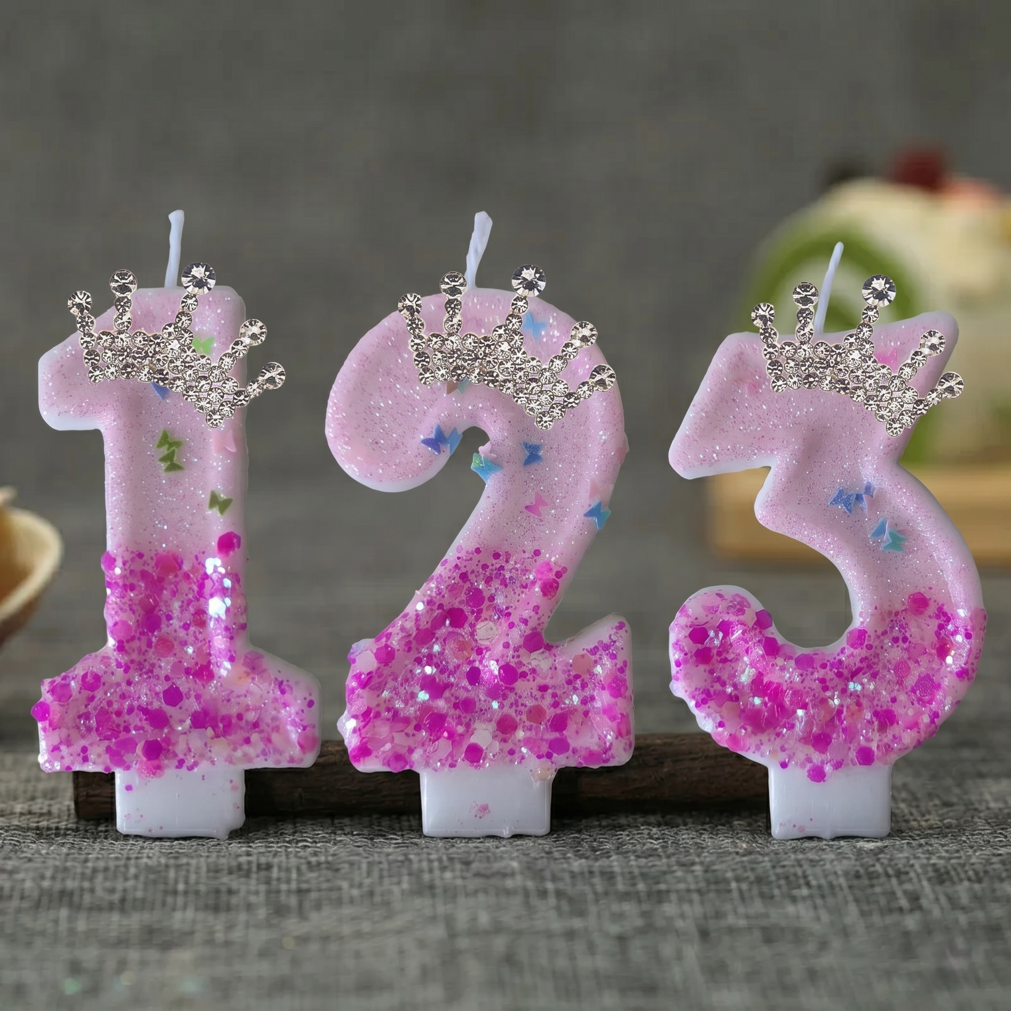 Candle Making Things - Pink Rose Red Sequins Dual Color
