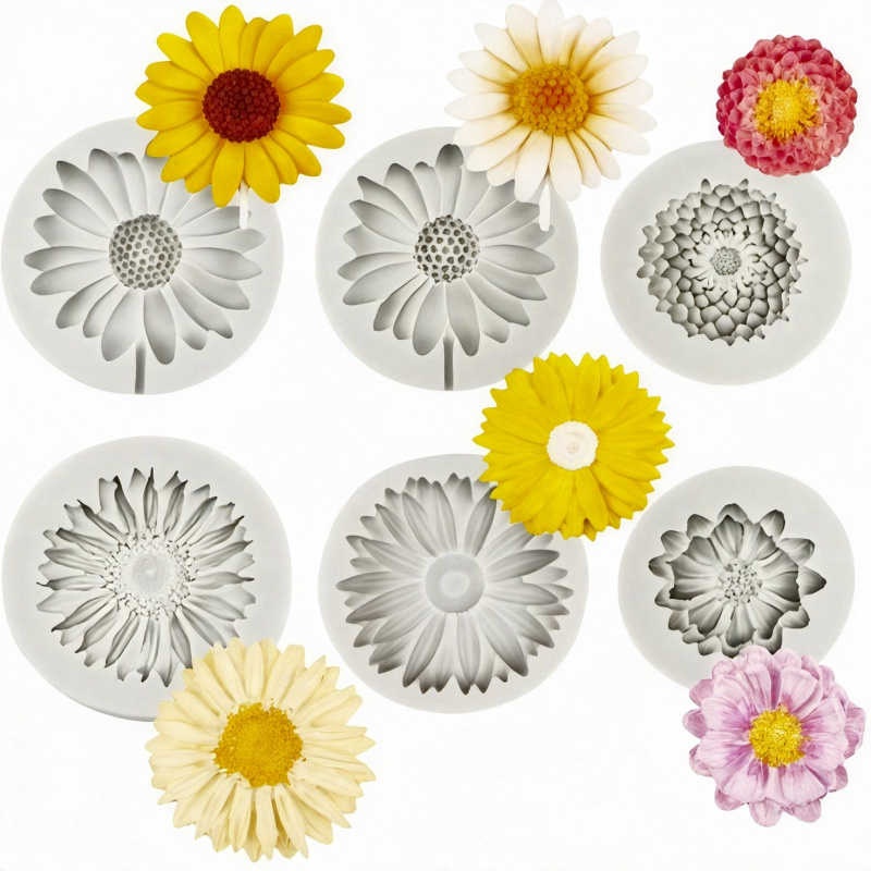 6 Pieces，Sunflower Daisy Silic – обзор и цена Candle Making Things