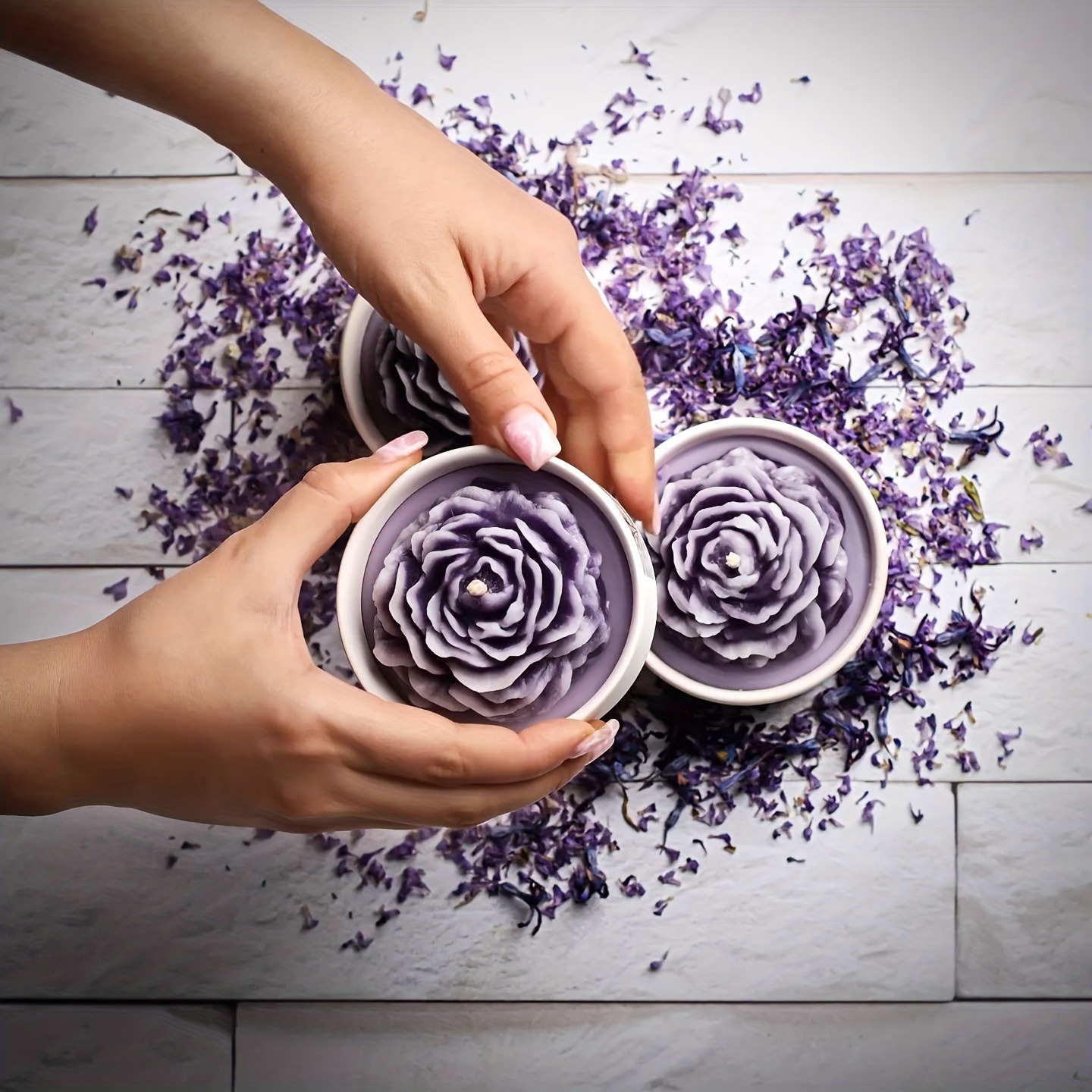 1pc Flower Shape Candles Makin – обзор и цена Soy Wax Pillar Blend