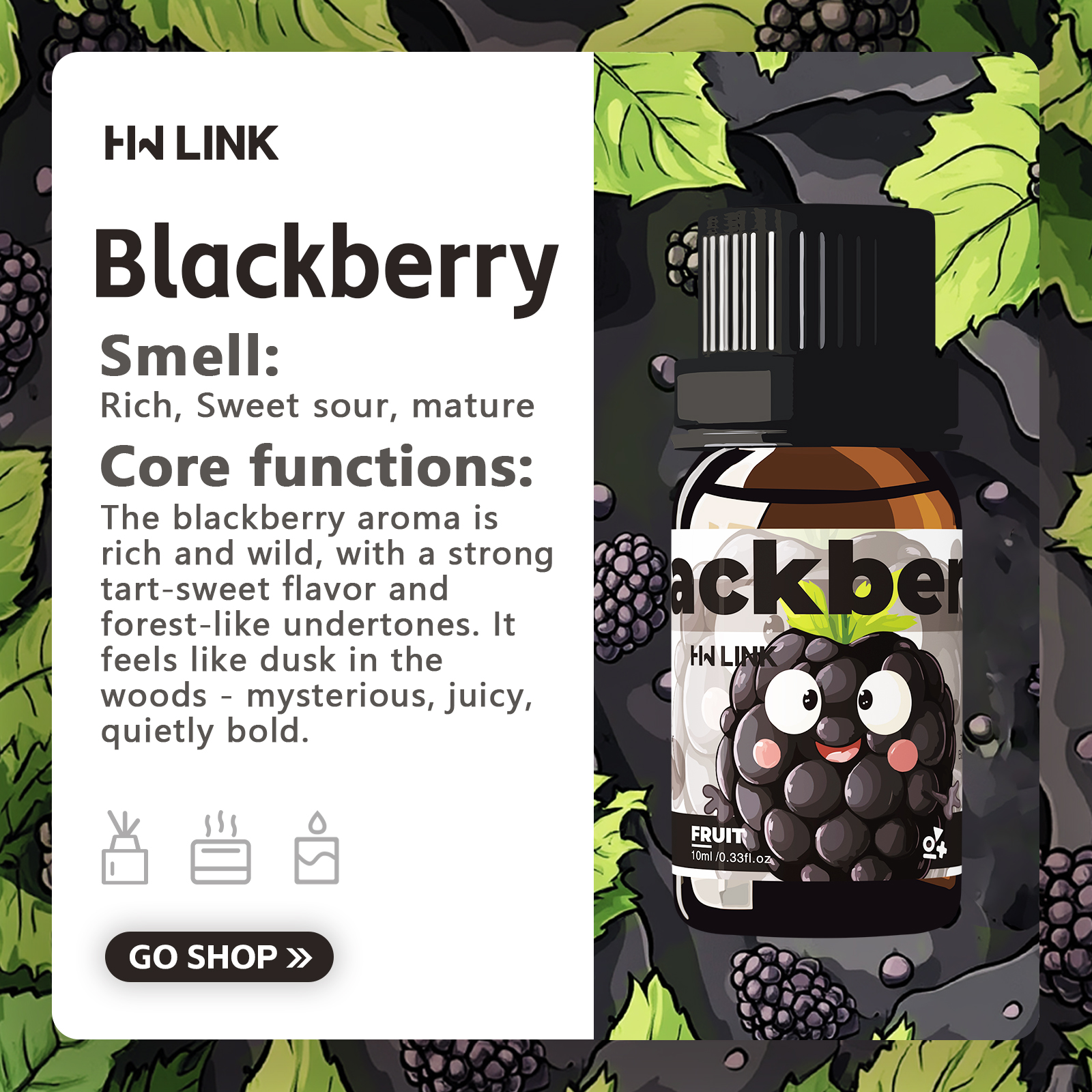 Blackberry Essential Oil Black – обзор и цена Candle Making Fragrance Oils