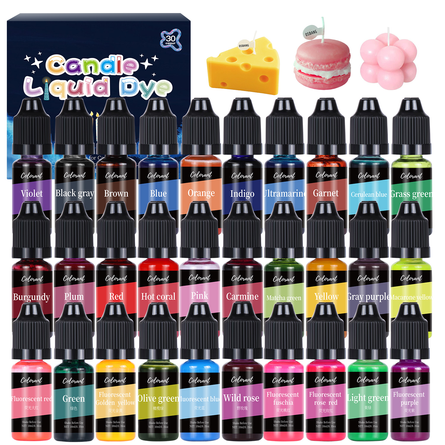 30 Colors Candle Dyes Pigment  – обзор и цена Candle Dye Chip