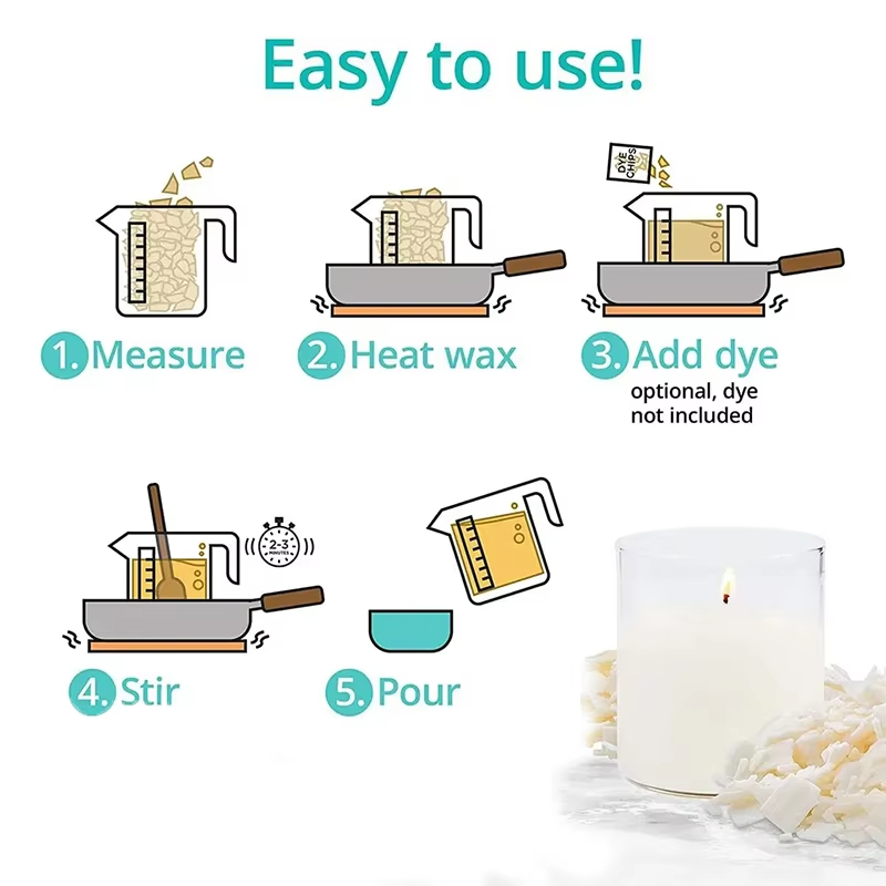 1kg/500/250/100g Pure Soy Wax  – обзор и цена Candle Making Soy Wax