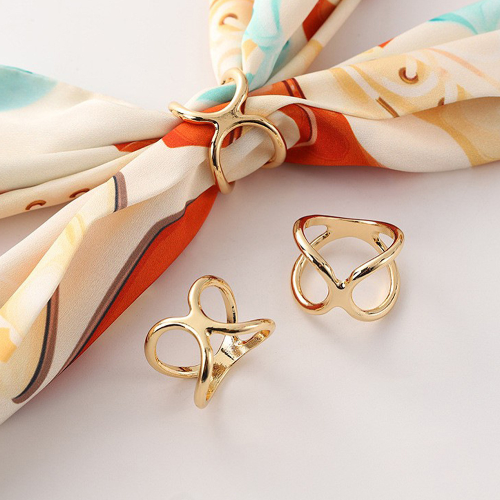 3pcs X Shaped Alloy Scarf Ring – обзор и цена Candle X