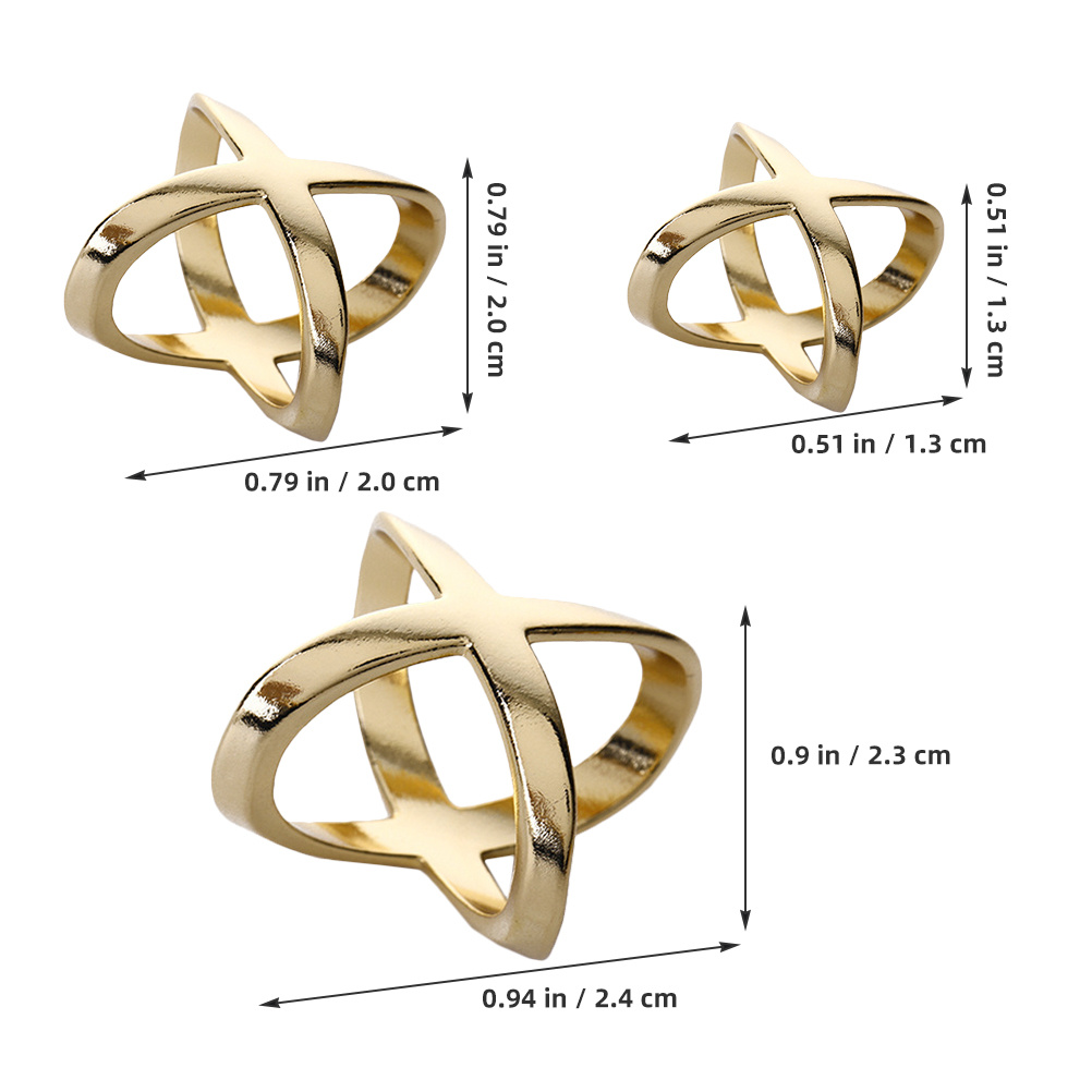3pcs X Shaped Alloy Scarf Ring – обзор и цена Candle X