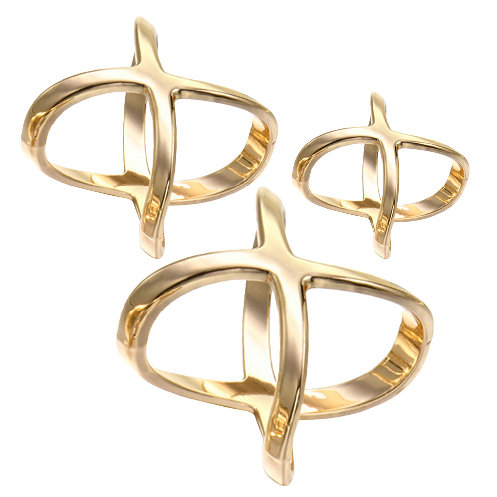 3pcs X Shaped Alloy Scarf Ring – обзор и цена Candle X