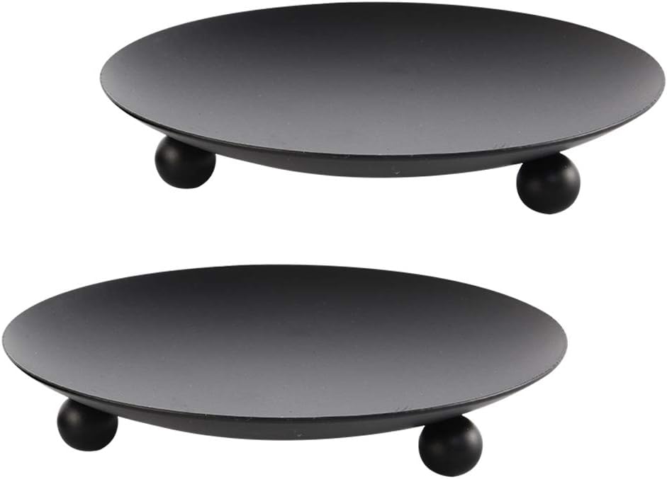 Set of 2 Black Iron Candle Pla – обзор и цена Candle X