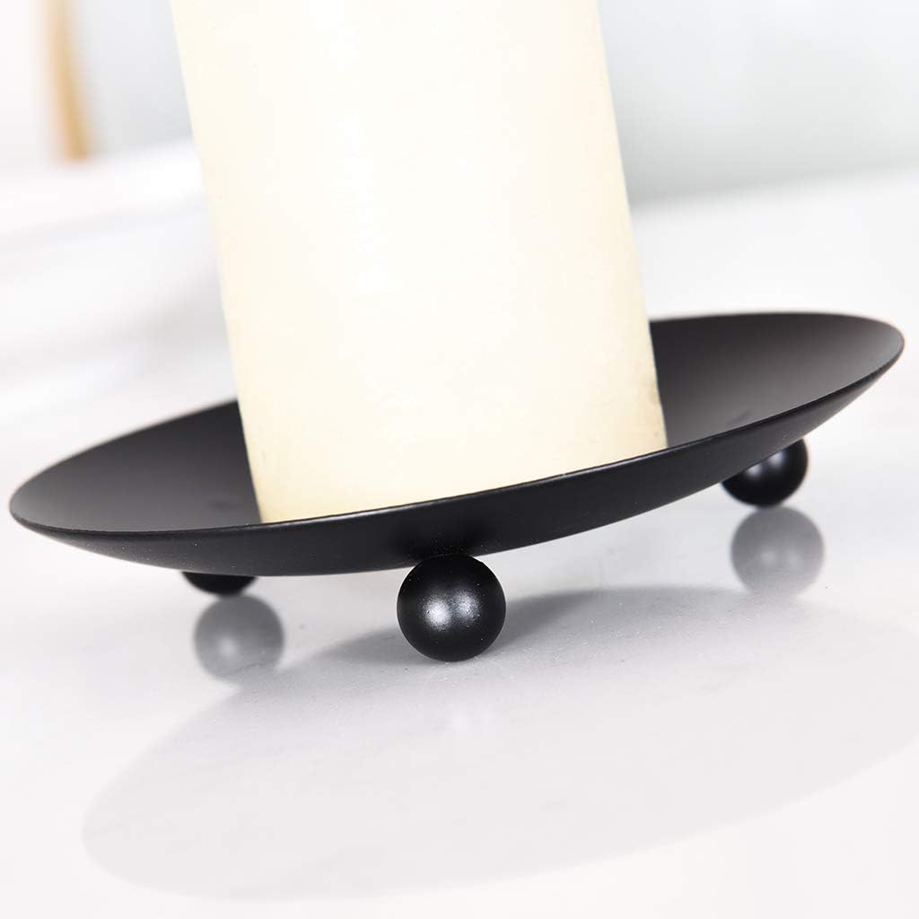 Set of 2 Black Iron Candle Pla – обзор и цена Candle X