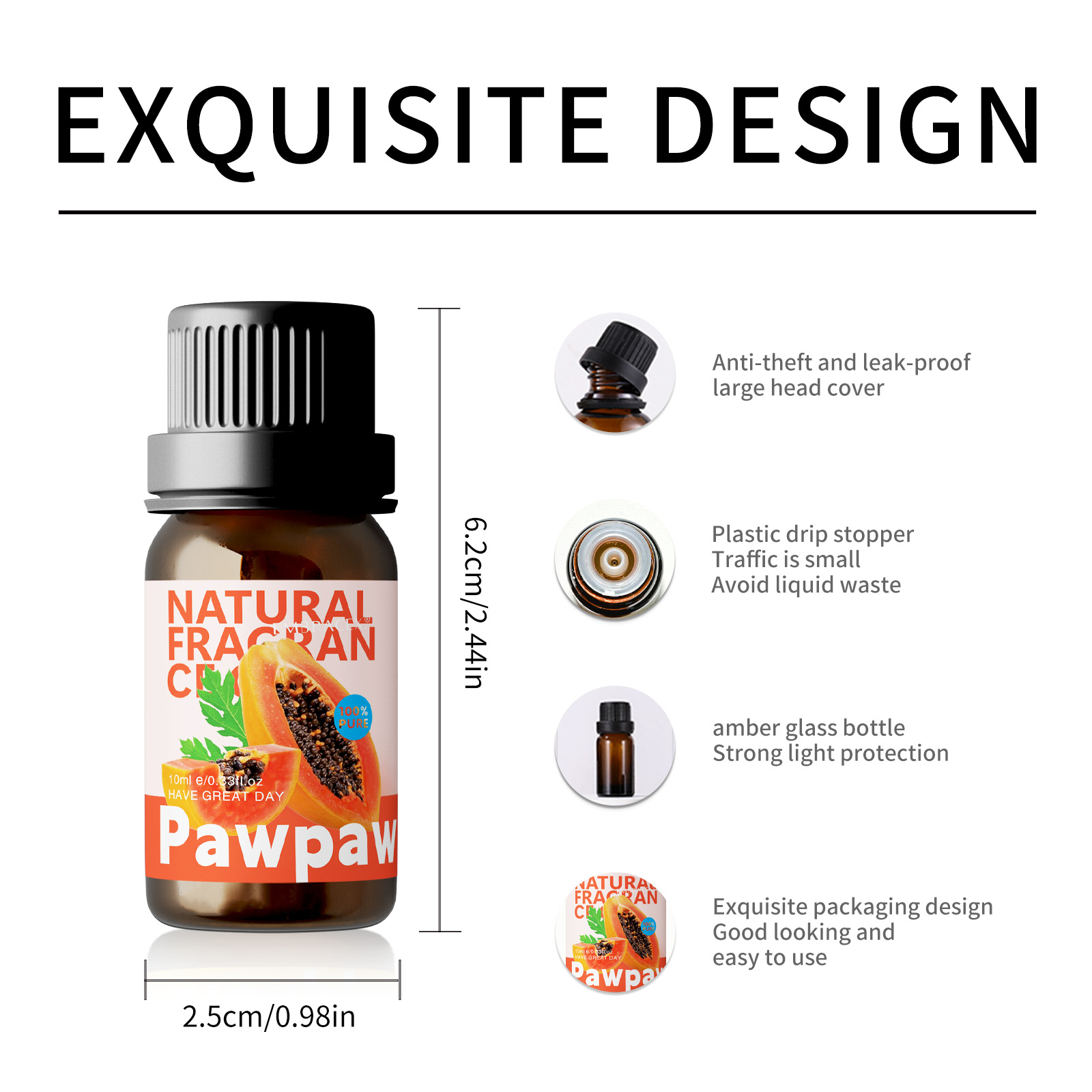 10ml Pawpaw Essential Oil Frui – обзор и цена Candle Making Fragrance Oils