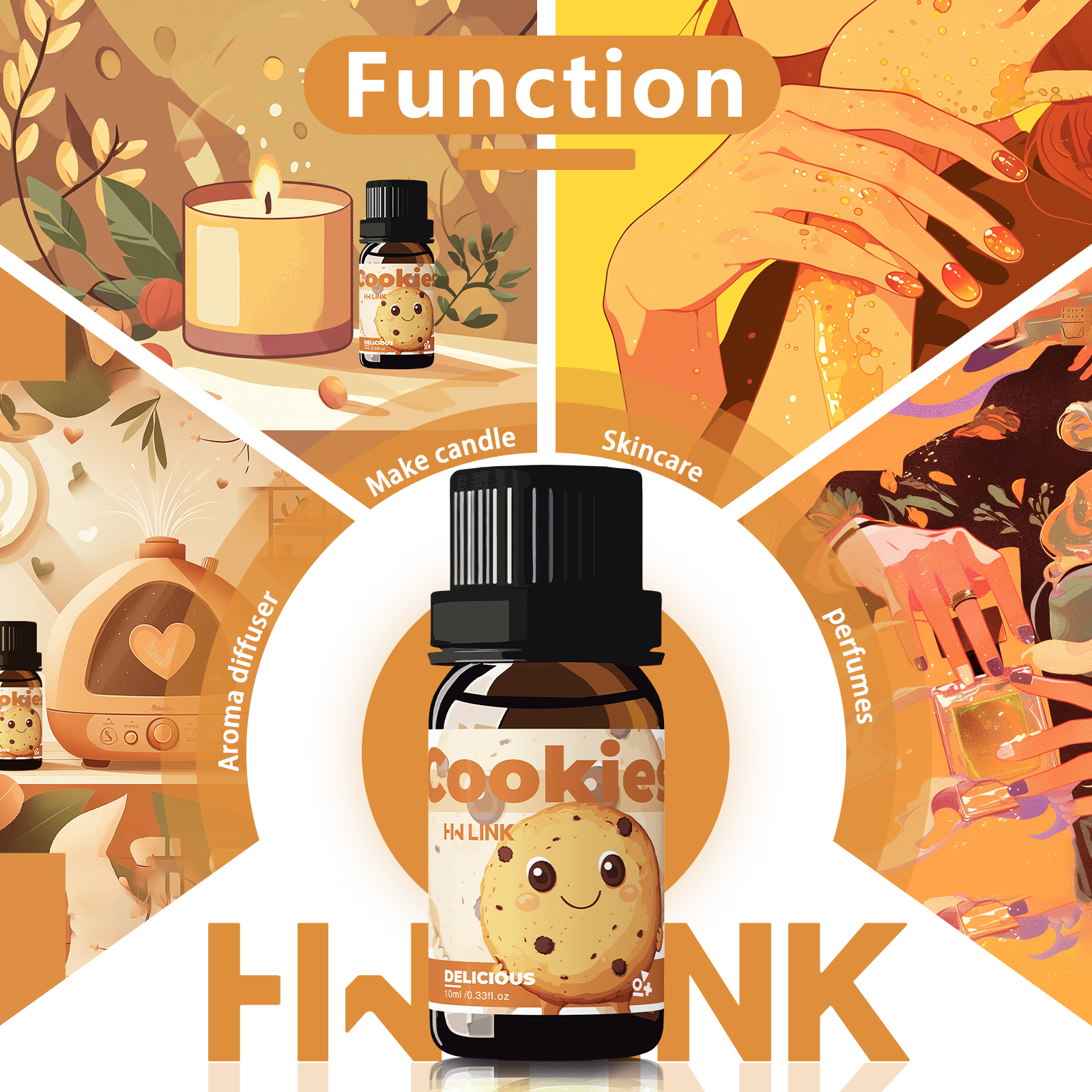 10ml Cookies Essential Oils Pe – обзор и цена Candle Making Fragrance Oils