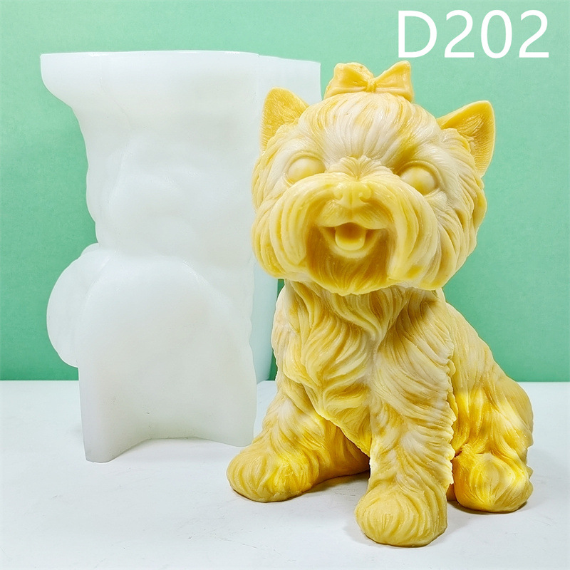 Large Dog Teddy Candle Silicon – обзор и цена Soy Wax Pillar Blend