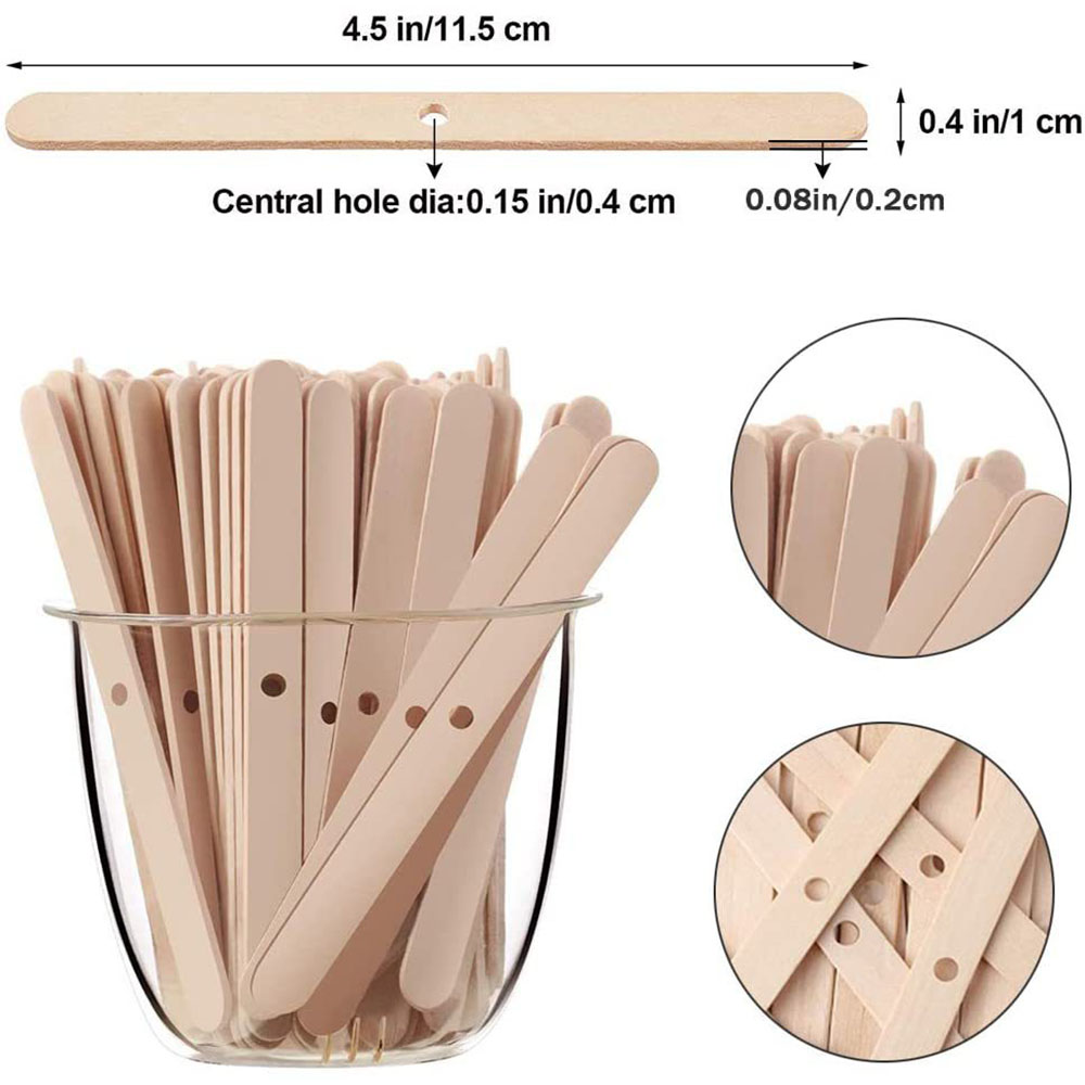 50pcs Wooden Wax Core Holder S – обзор и цена Soy Wax Pillar Blend