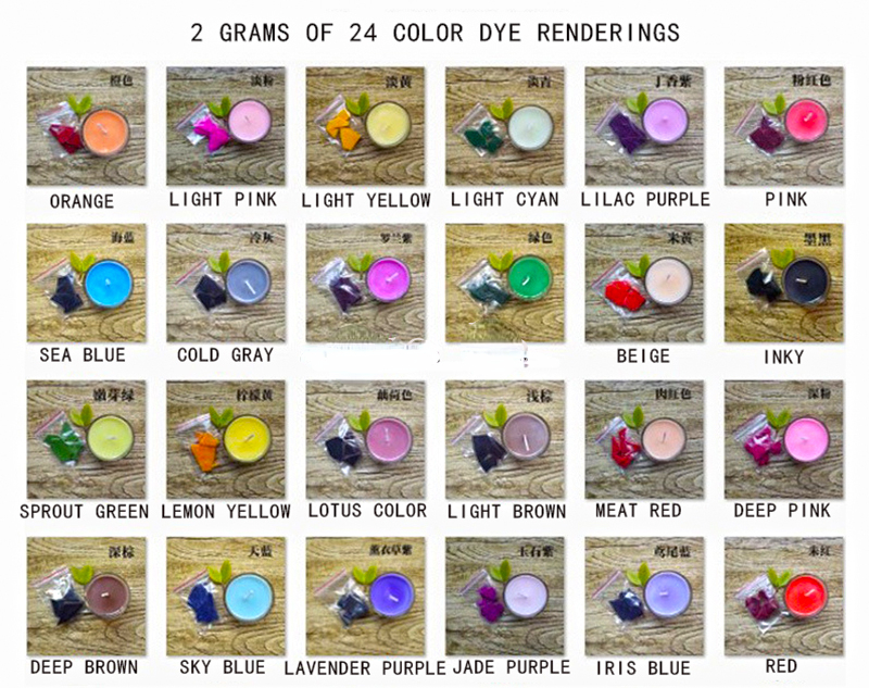 20 colors 2g /bag Candle Dye P – обзор и цена Candle Dye Chip