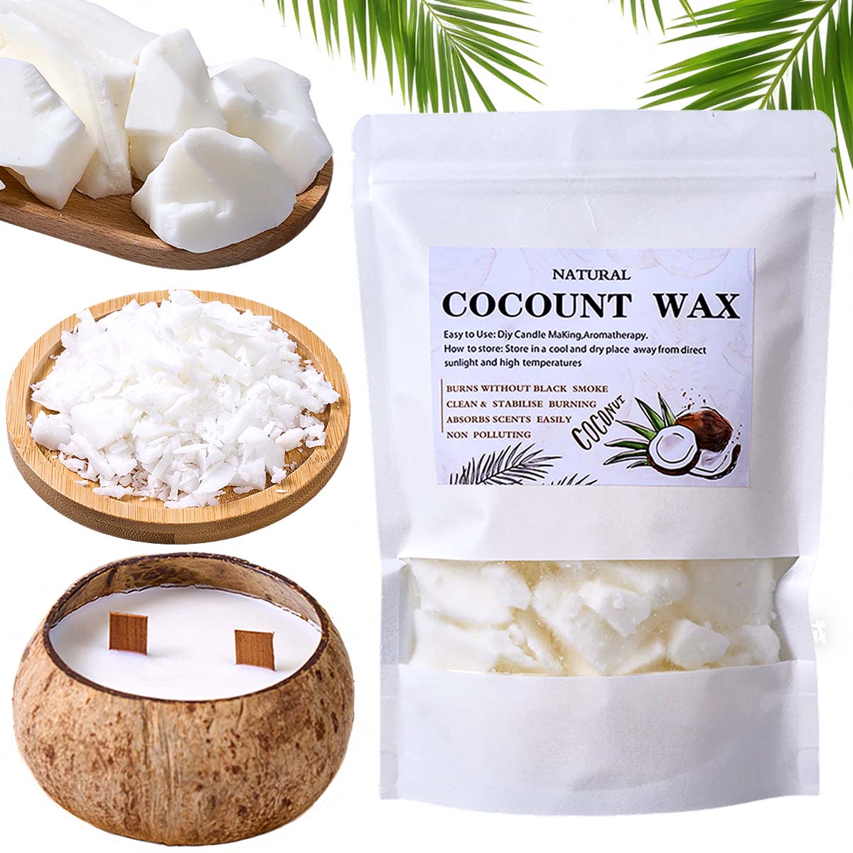 1LB Natural Plant White Coconu – обзор и цена Candle Making Material Wholesale