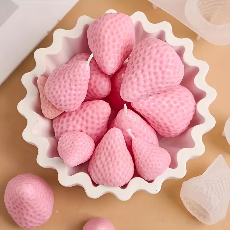 Strawberry Silicone Candle Mol – обзор и цена Candle Making Things