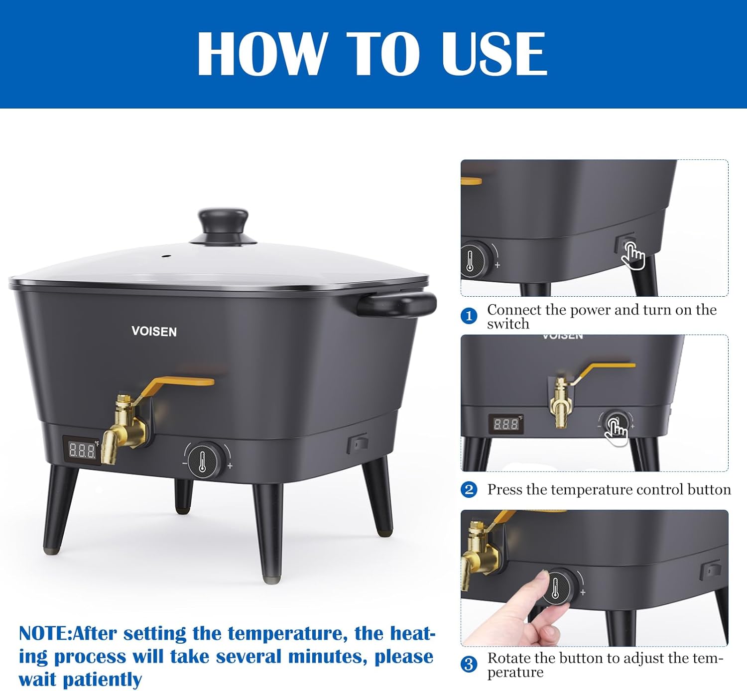 8Qt Electric Wax Melter for Ca – обзор и цена Candle Making Wax Melter
