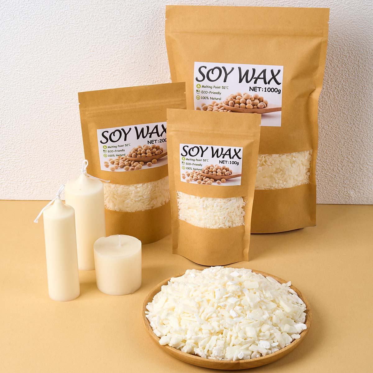 1 Pounds Pure White Soy Wax Fo – обзор и цена Soy Wax Pillar Blend