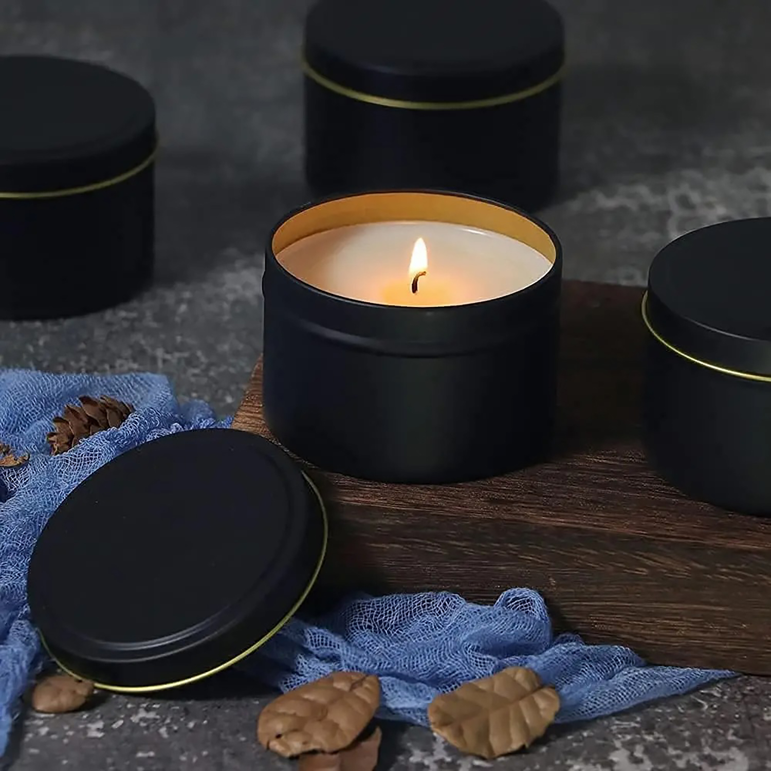 4oz/ 8oz Candle tins with lids – обзор и цена Candle Warning Label