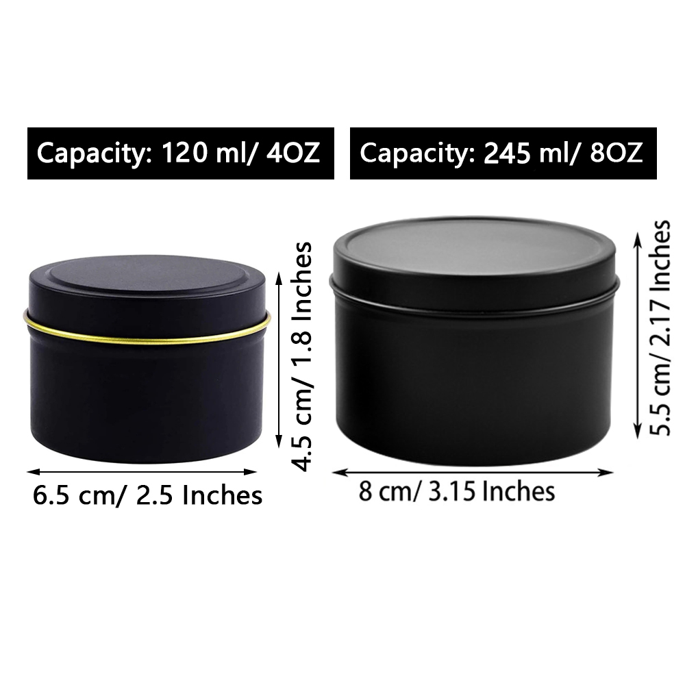 4oz/ 8oz Candle tins with lids – обзор и цена Candle Warning Label