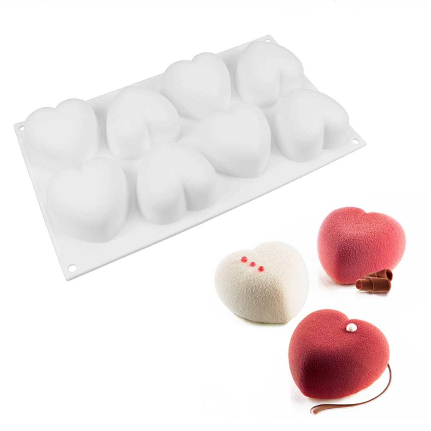 Love Heart Silicone Soap Mold  – обзор и цена Candle Making Supplies Wholesale