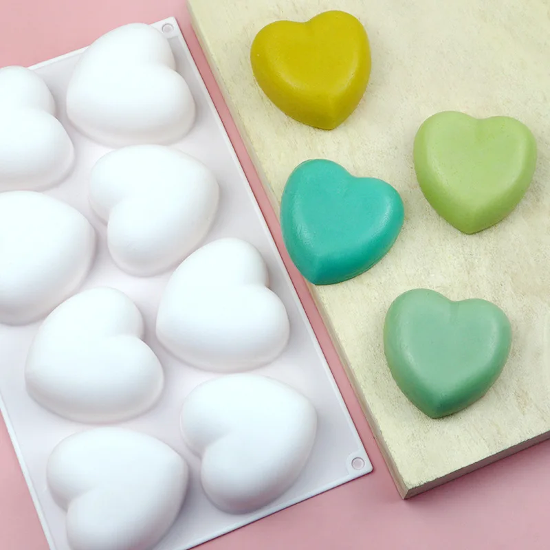 Love Heart Silicone Soap Mold  – обзор и цена Candle Making Supplies Wholesale