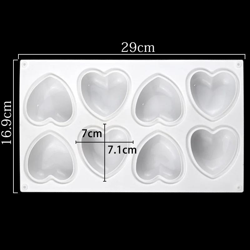 Love Heart Silicone Soap Mold  – обзор и цена Candle Making Supplies Wholesale