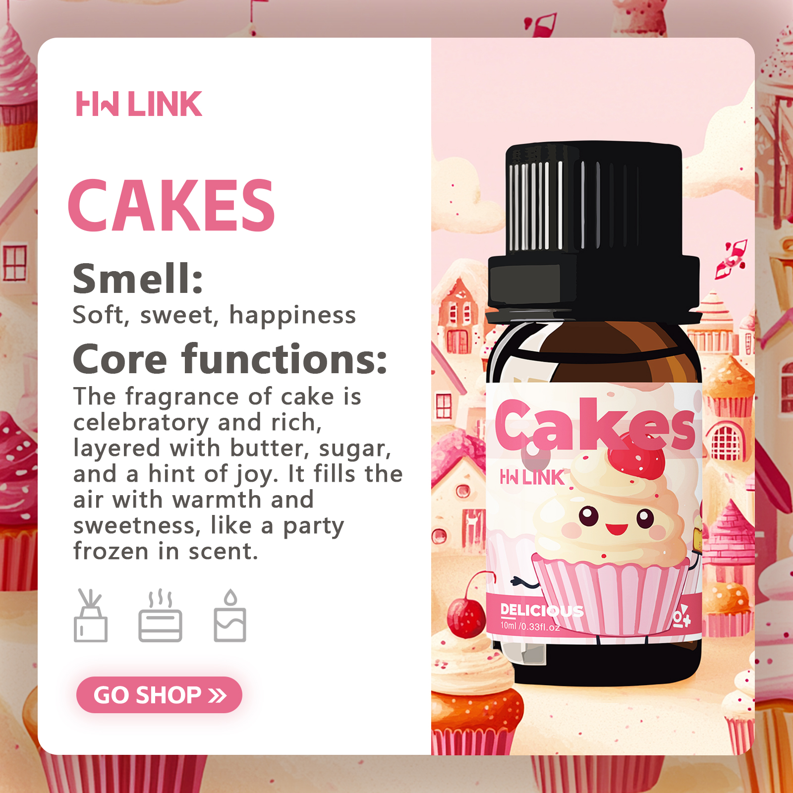 10ml Cakes Essential Oils Perf – обзор и цена Candle Making Fragrance Oils