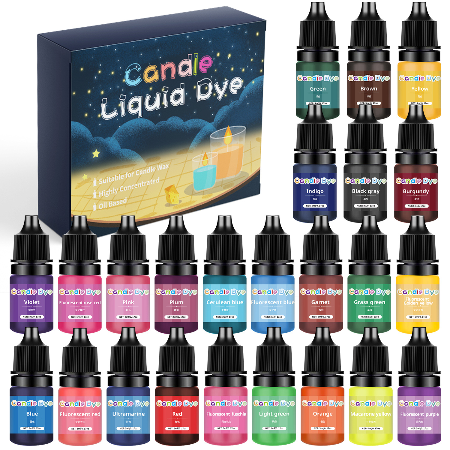38 Color Candle Wax Pigment Co – обзор и цена Candle Dye Chip