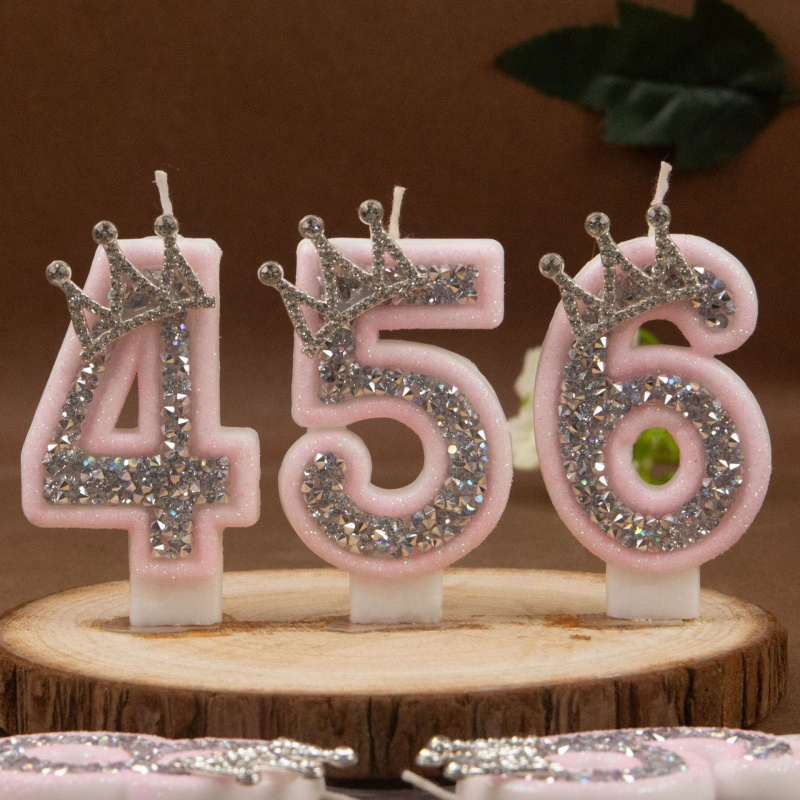 Digital Candles 0-9 Pink Silve – обзор и цена Candle Making Things