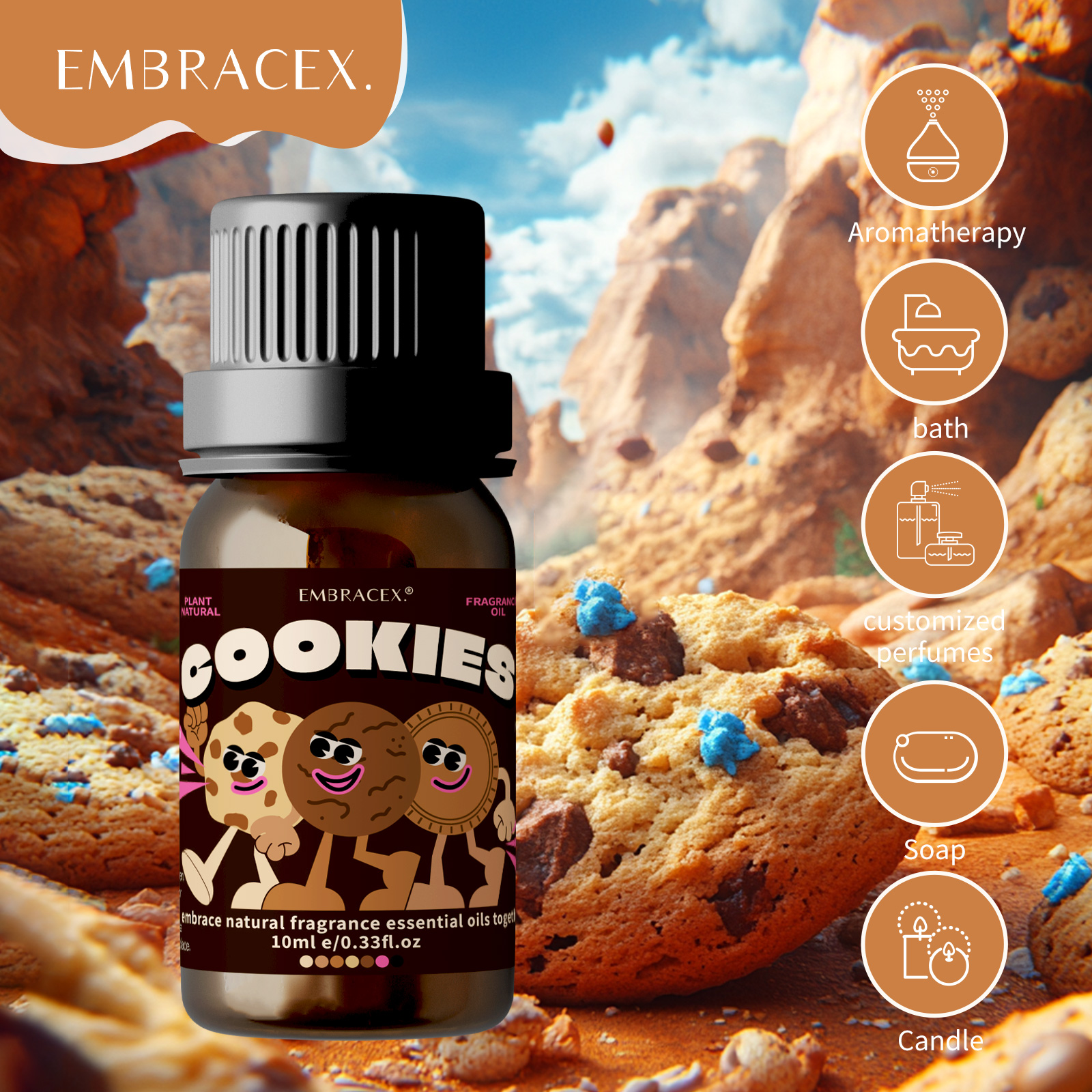 10ml Cookies Perfume Cookies F – обзор и цена Candle Making Fragrance Oils