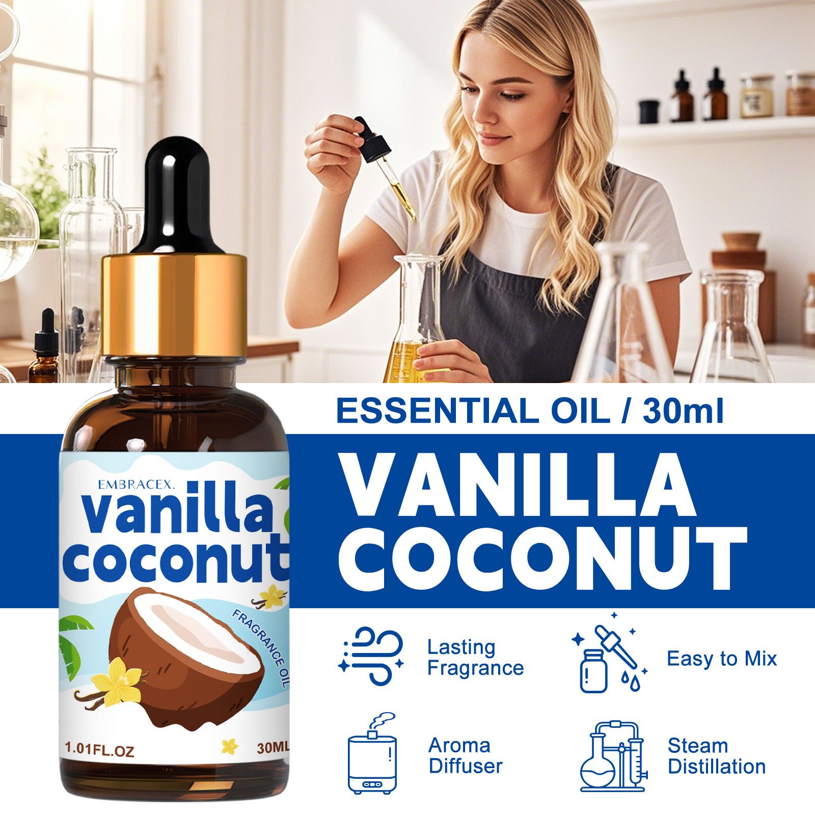 30ml Vanilla Coconut Essential – обзор и цена Candle Making Fragrance Oils