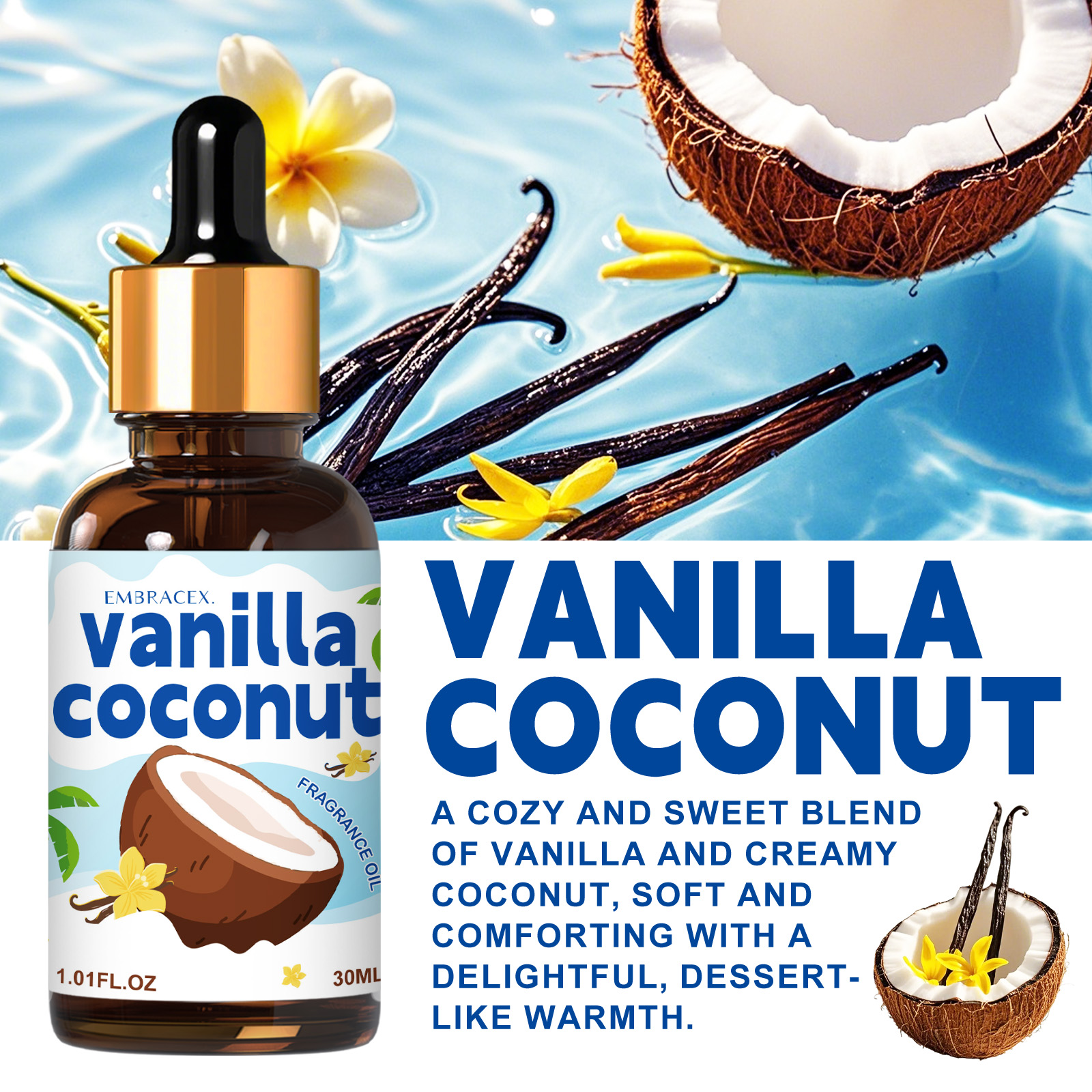 30ml Vanilla Coconut Essential – обзор и цена Candle Making Fragrance Oils
