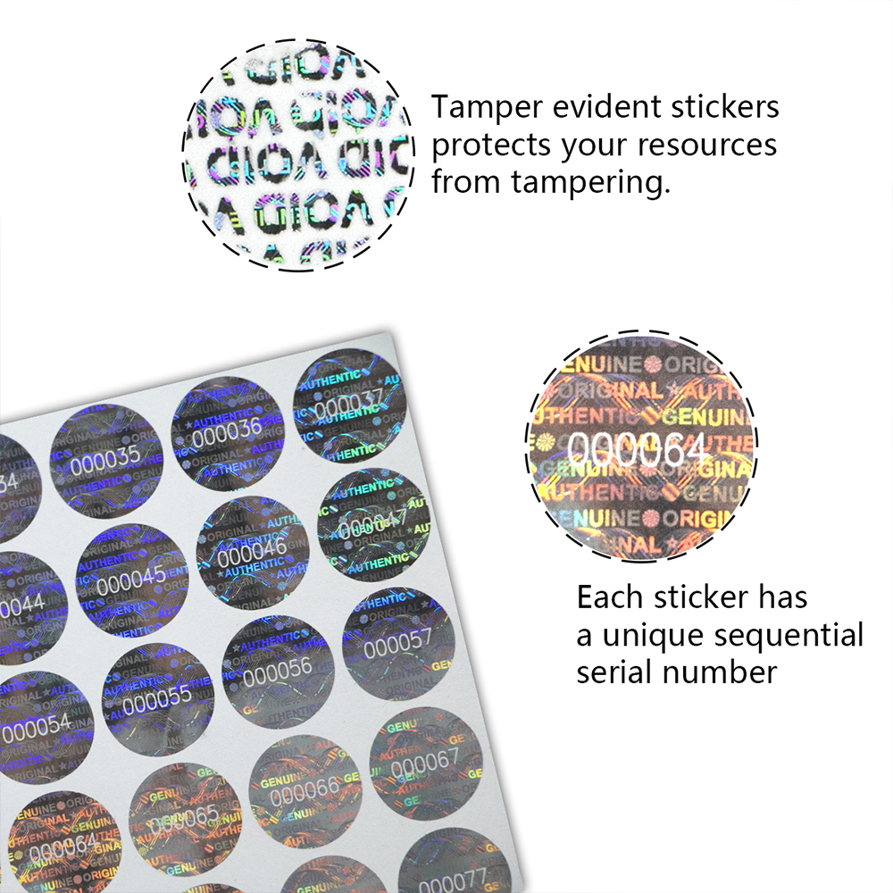 Silver Circular holographic st – обзор и цена Candle Warning Label