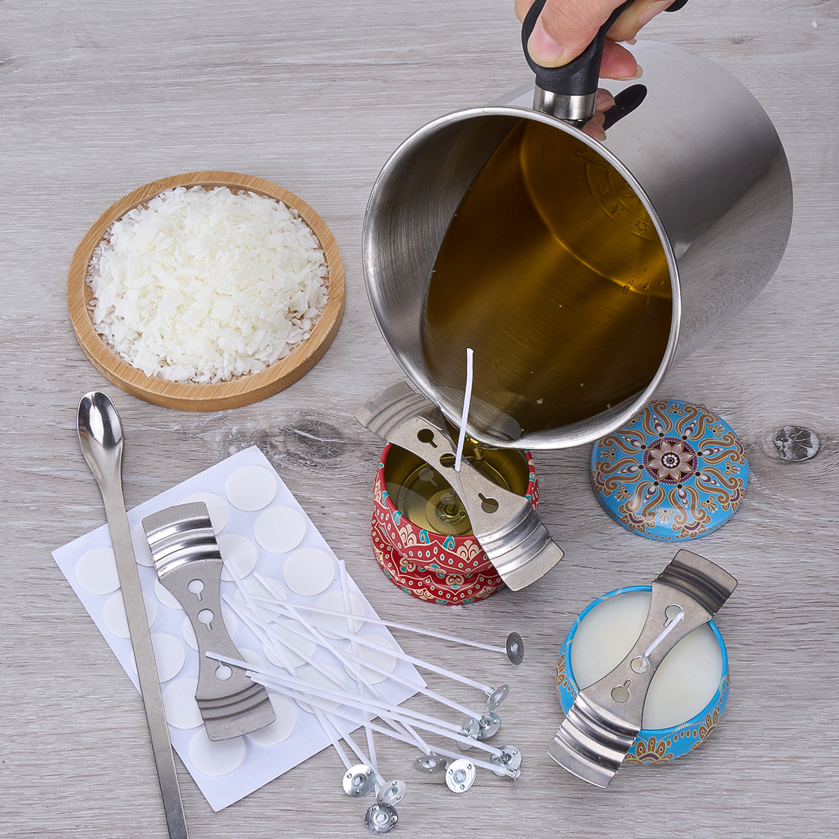 Soy Wax Kit 304 Wax Melting Cu – обзор и цена Candle Making Material Wholesale