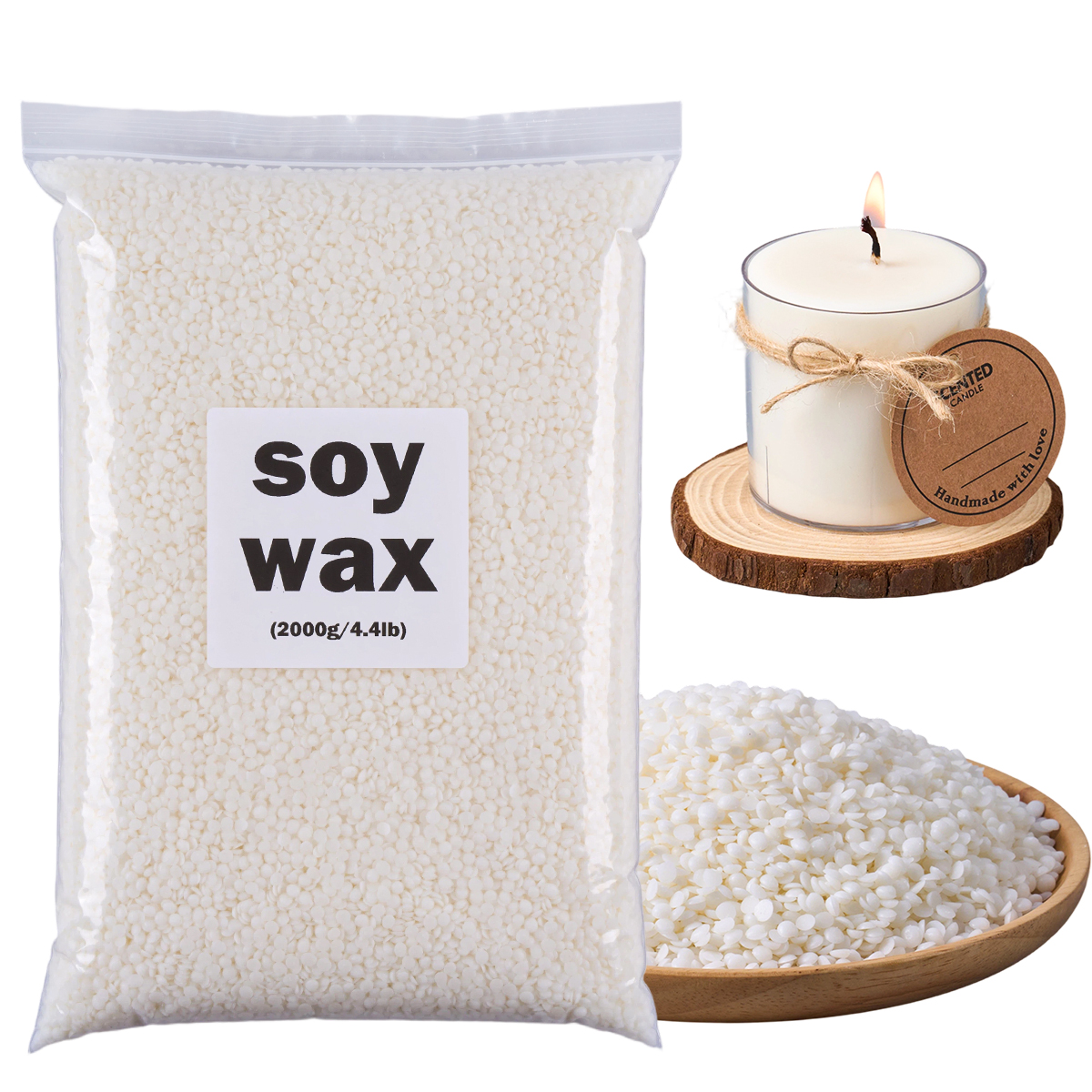200g/500g/1000g/2000g Soy Wax  – обзор и цена Candle Making Material Wholesale