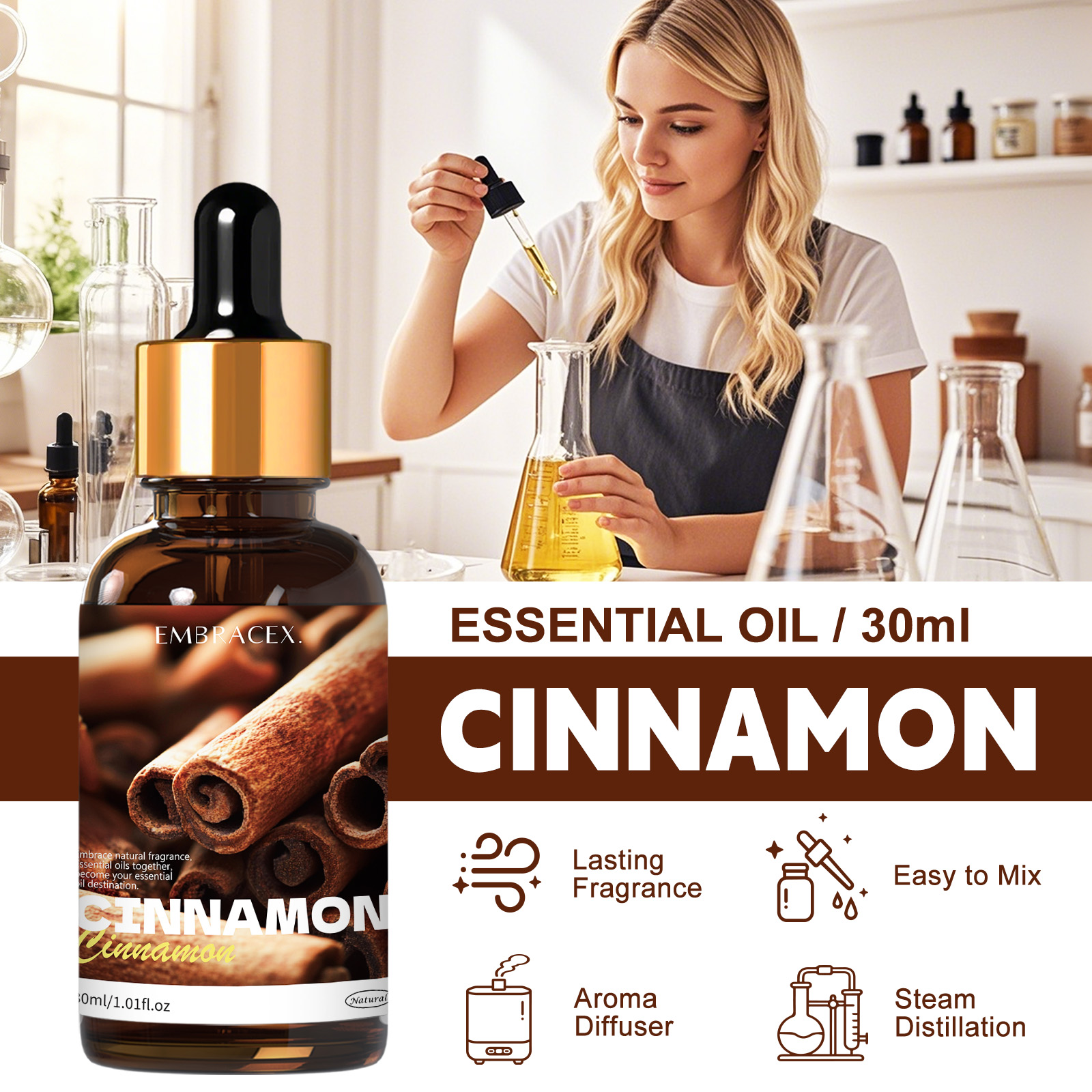 30ml Cinnamon Plant Essential  – обзор и цена Candle Making Fragrance Oils