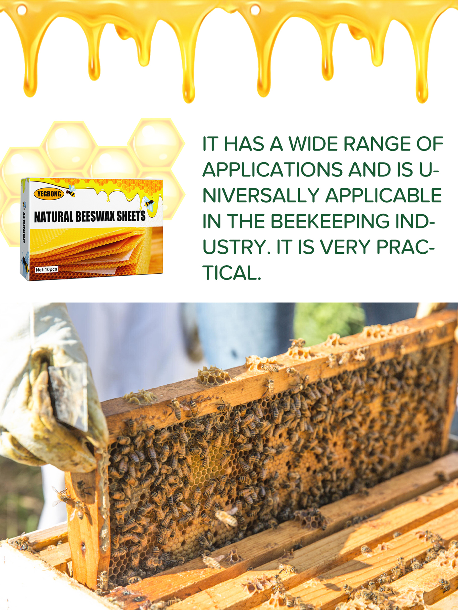 10Pcs Natural Honeycomb Bee Wa – обзор и цена Candle Making Supplies Wholesale