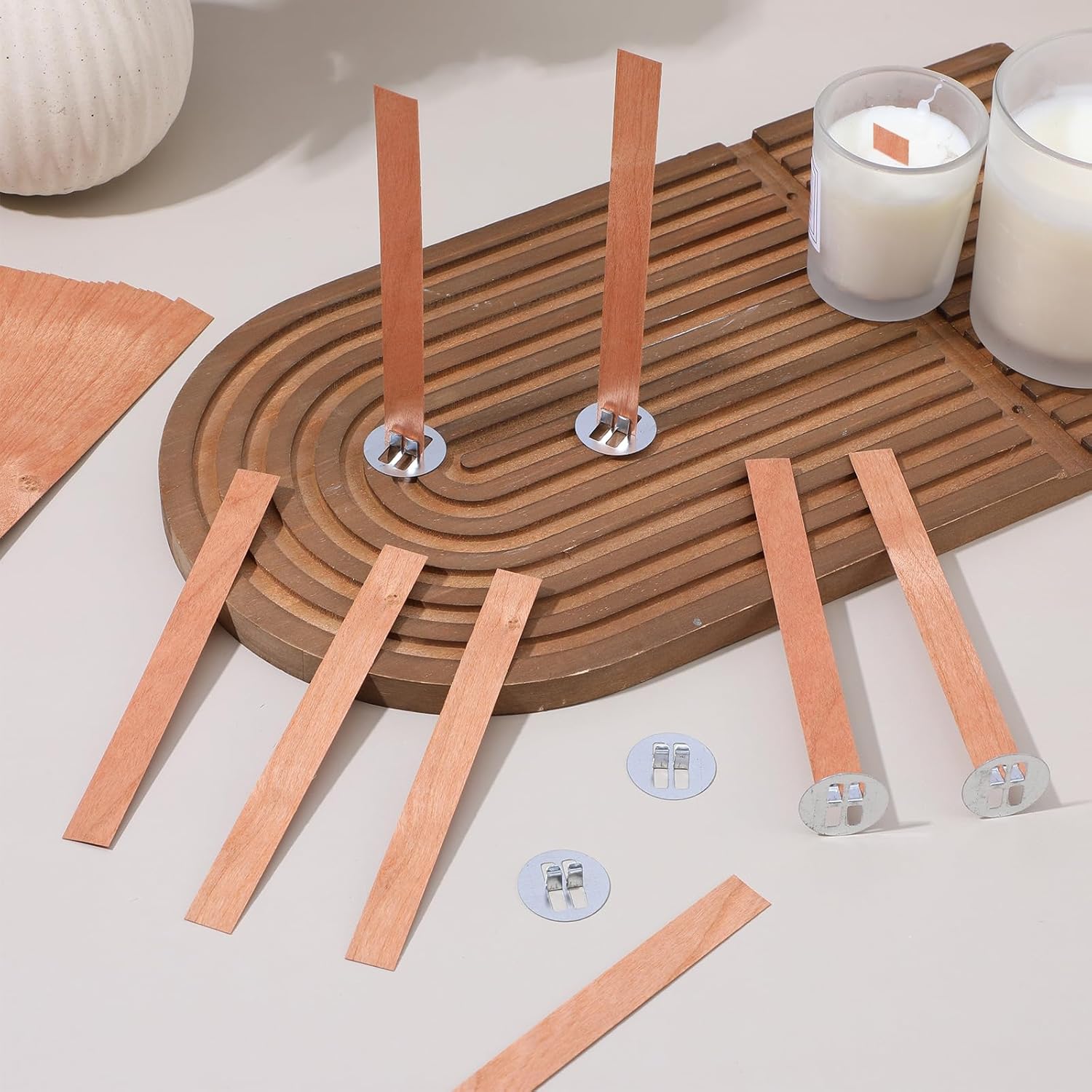 60Pcs Wood Wicks for Candles M – обзор и цена Soy Wax Pillar Blend