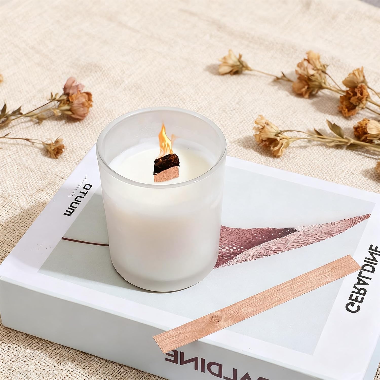 60Pcs Wood Wicks for Candles M – обзор и цена Soy Wax Pillar Blend